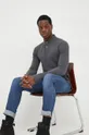 Polo Ralph Lauren top a maniche lunghe in cotone grigio