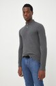 Βαμβακερή μπλούζα με μακριά μανίκια Polo Ralph Lauren γκρί 710681126074