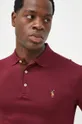 μπορντό Βαμβακερή μπλούζα με μακριά μανίκια Polo Ralph Lauren