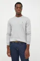 γκρί Βαμβακερή μπλούζα με μακριά μανίκια Polo Ralph Lauren Ανδρικά