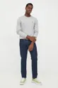 Βαμβακερή μπλούζα με μακριά μανίκια Polo Ralph Lauren γκρί
