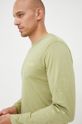 brązowa zieleń Calvin Klein longsleeve bawełniany Męski