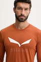 Salewa longsleeve sportowy Solidlogo pomarańczowy 00.0000027340