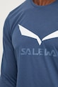 Salewa longsleeve sportowy Solidlogo 00.0000027340 niebieski