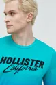Bavlnené tričko s dlhým rukávom Hollister Co.