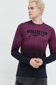 Oblečenie Bavlnené tričko s dlhým rukávom Hollister Co. KI323.2294.100 biela