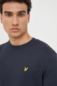 granatowy Lyle & Scott longsleeve bawełniany