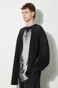 A-COLD-WALL* cotton longsleeve top Plaster LS T-shirt black ACWMTS094