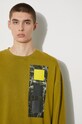 Βαμβακερή μπλούζα με μακριά μανίκια A-COLD-WALL* Relaxed Cubist LS T-shirt ACWMTS098 πράσινο