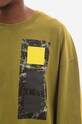 Bavlněné tričko s dlouhým rukávem A-COLD-WALL* Relaxed Cubist Longsleeve T-shirt ACWMTS098 MOSS GREEN ACWMTS098