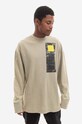 Хлопковый лонгслив A-COLD-WALL* Relaxed Cubist LS T-shirt хлопок серый ACWMTS098