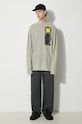 Бавовняний лонгслів A-COLD-WALL* Relaxed Cubist LS T-shirt ACWMTS098 сірий AW22