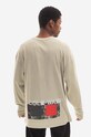 Oblečenie Bavlnené tričko s dlhým rukávom A-COLD-WALL* Relaxed Cubist Longsleeve T-shirt ACWMTS098 MOSS GREEN ACWMTS098 sivá