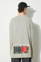 Одяг Бавовняний лонгслів A-COLD-WALL* Relaxed Cubist LS T-shirt ACWMTS098 сірий