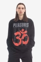 black PLEASURES cotton longsleeve top Men’s