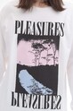 PLEASURES longsleeve bawełniany River Long Sleeve biały P22W066