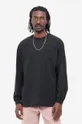 čierna Bavlnené tričko s dlhým rukávom Carhartt WIP Pánsky