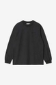 black Carhartt WIP cotton longsleeve top