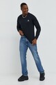 Odzież Converse longsleeve bawełniany 10023872.A02 czarny