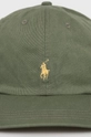 Хлопковая кепка Polo Ralph Lauren зелёный