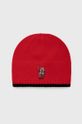 czerwony Polo Ralph Lauren czapka bawełniana dziecięca Chłopięcy