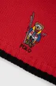 κόκκινο Παιδικός βαμβακερός σκούφος Polo Ralph Lauren