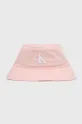 ružová Bavlnený klobúk Calvin Klein Jeans Dámsky