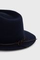 Vlnený klobúk Weekend Max Mara tmavomodrá