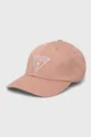 ροζ Βαμβακερό καπέλο Guess Γυναικεία