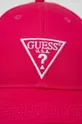 Βαμβακερό καπέλο Guess ροζ