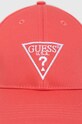 Akcesoria Guess czapka bawełniana V2YZ03.WO08O różowy