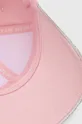 rózsaszín EA7 Emporio Armani pamut baseball sapka