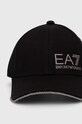 Akcesoria EA7 Emporio Armani czapka z daszkiem bawełniana 280047.2F101 czarny