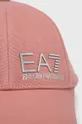 Bavlnená šiltovka EA7 Emporio Armani ružová