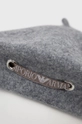 Emporio Armani beret wełniany 637116.2F505 szary