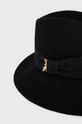 Vlněný klobouk Patrizia Pepe černá