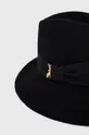 Μάλλινο καπέλο Patrizia Pepe μαύρο