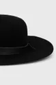 Patrizia Pepe kapelusz wełniany Materiał zasadniczy: 100 % Wełna, Inne materiały: 100 % Skóra naturalna