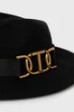 Μάλλινο καπέλο Twinset μαύρο