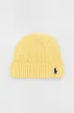 κίτρινο Βαμβακερό καπέλο Polo Ralph Lauren Γυναικεία