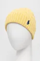Бавовняна шапка Polo Ralph Lauren жовтий