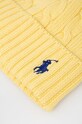 Akcesoria Polo Ralph Lauren czapka bawełniana 455888196005 żółty