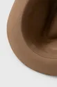 brązowy Coccinelle kapelusz wełniany