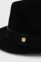 Coccinelle kapelusz wełniany czarny