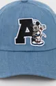 Βαμβακερό καπέλο του μπέιζμπολ adidas Originals μπλε
