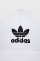 Памучна шапка с козирка adidas Originals 0 бял