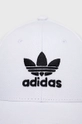 Памучна шапка с козирка adidas Originals 0 бял