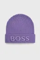 фіолетовий Вовняна шапка BOSS Жіночий