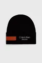 čierna Bavlnená čiapka Calvin Klein Jeans Pánsky