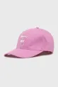 różowy Pinko czapka bawełniana Damski